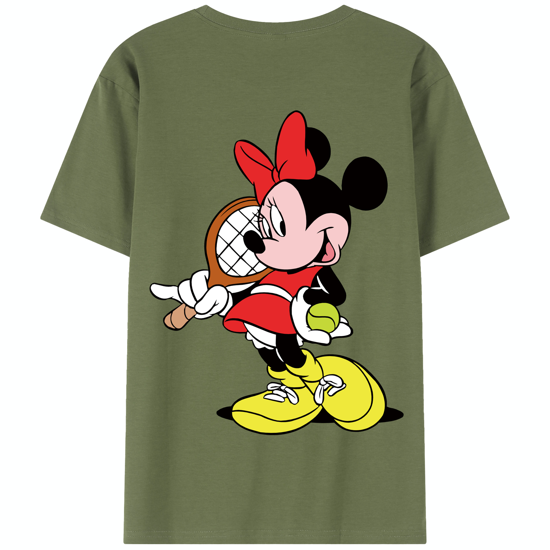 （画像用） ミッキーマウス Mickey Mouse 綿100％半袖Tシャツ（背面プリント）